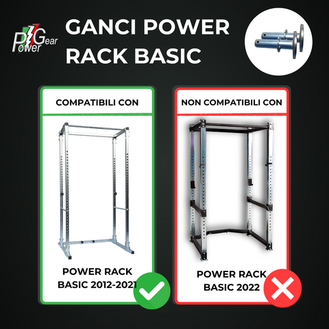 Ganci Power Rack Palestra Basic | Pair Of Additional Barbell Supports
