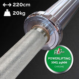 Bilanciere Powerlifting XMG 29mm Cromato | Barbell XMG 29mm Chrome-plated