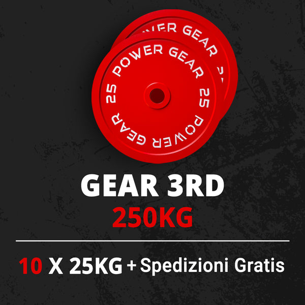 Set Dischi 10x25kg (250kg) - Gear 3RD