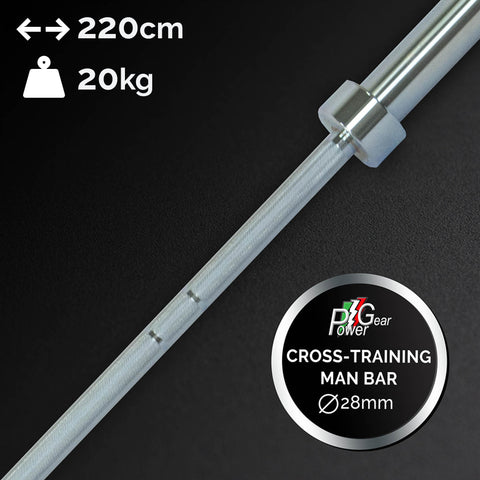 Bilanciere Cross-Training - Ø28mm 220cm 20Kg | Cross-Training Barbell – Ø28mm 220cm 20Kg