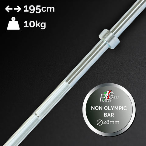 Bilanciere non olimpico Ø28mm - perni di carico Ø28mm | Standard Barbell Ø28mm - loading pivots Ø28mm