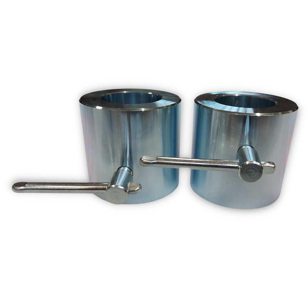 2 Morsetti Per Bilanciere In Acciaio Inox – Clip A Molla Da 5,1 Cm, Per Sollevamento Pesi E Fitness